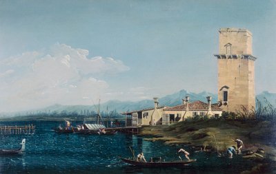 De toren van Marghera, door Canaletto en zijn assistenten door Antonio school of Canaletto